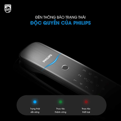 khóa vân tay Philips DDL702E